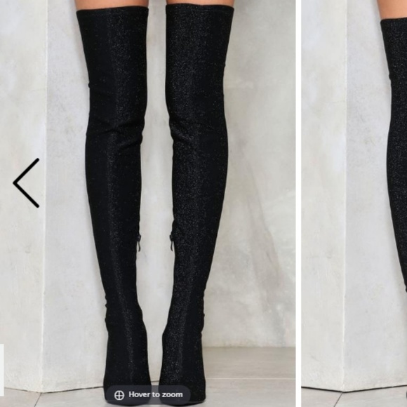 Nasty Gal  -  Studio 54 Over-the-Knee Boot - Picture 3 of 4